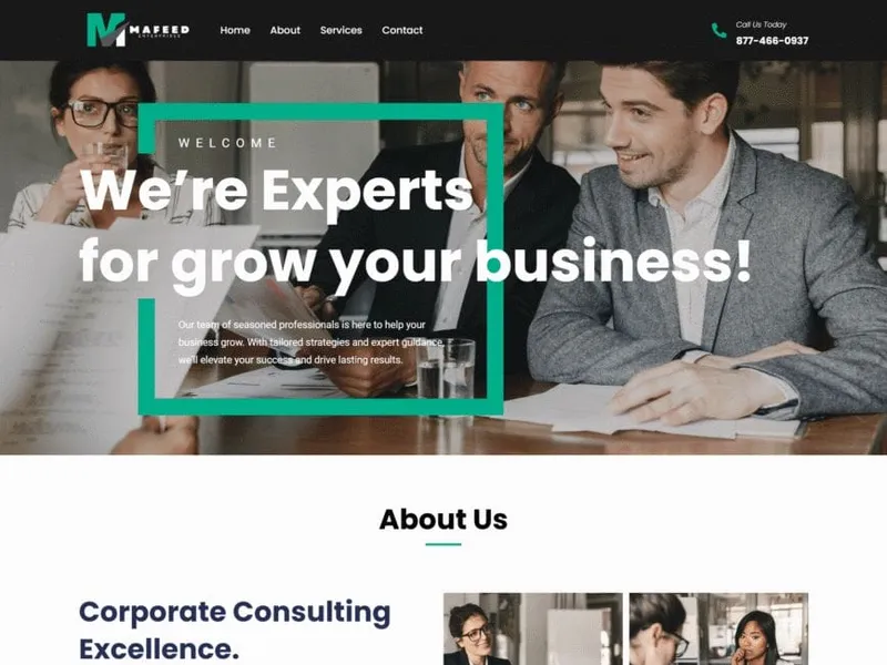 Mafeed Enterprises website screenshot