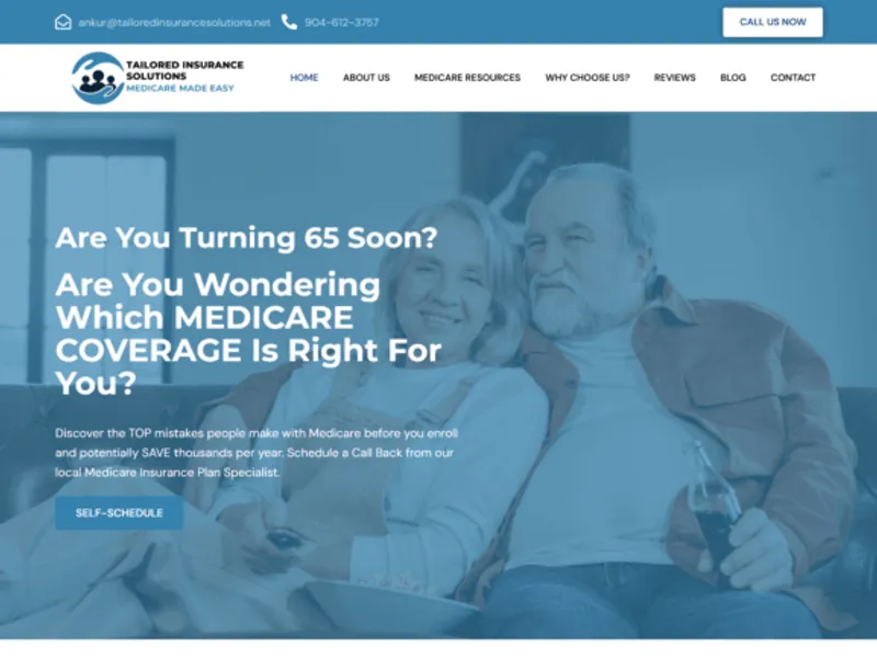 Tailored Insurance Solution website screenshot
