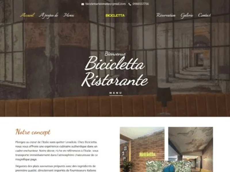 Bicicletta website screenshot