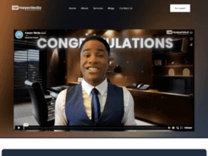 Harper Media website screenshot