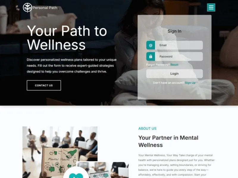 Personal Path website screenshot