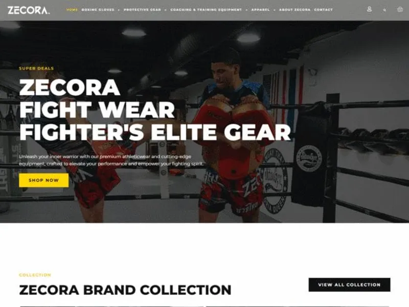 ZECORA website screenshot