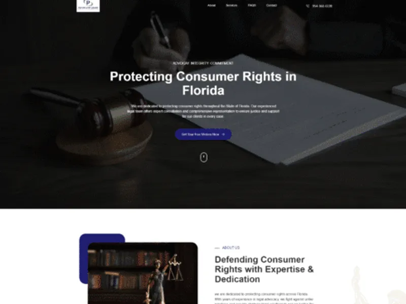 Pisano Law Group website screenshot