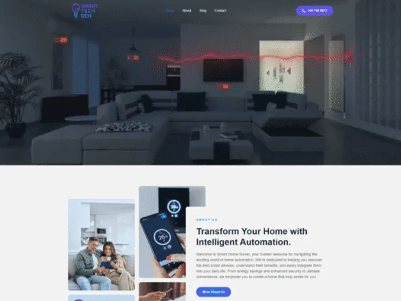 Smart Tech Den website screenshot