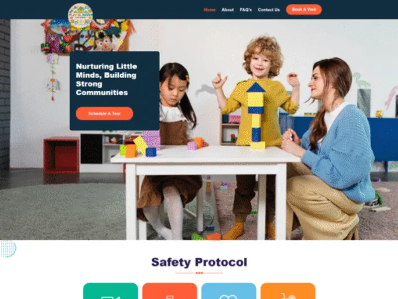 PlayfulHaven Childcare website screenshot