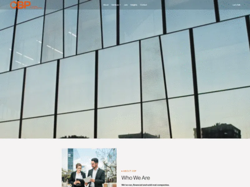 Consulting Business Partners website screenshot