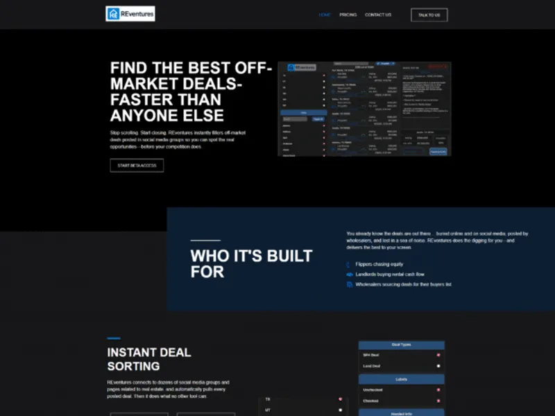 Reventures website screenshot