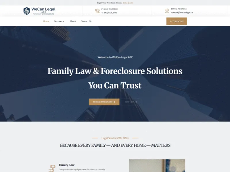 WeCan Legal website screenshot