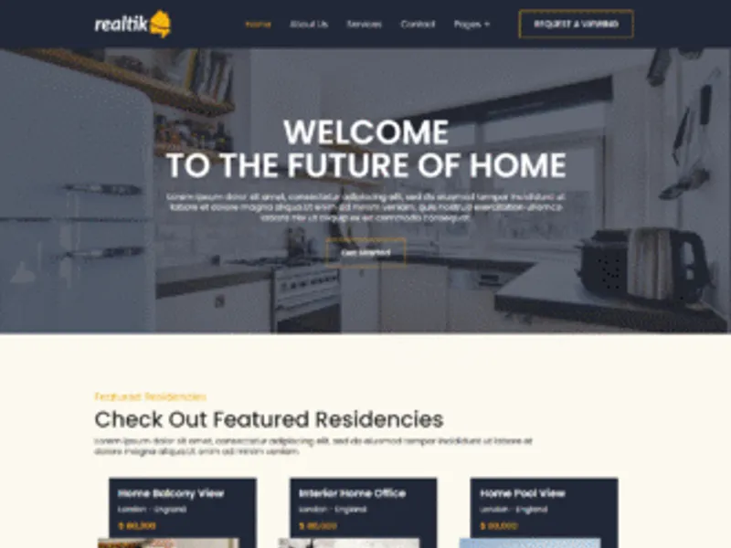Realtik website screenshot