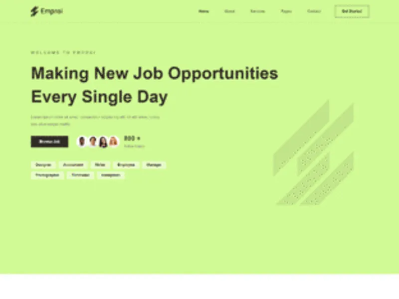 Emproi website screenshot