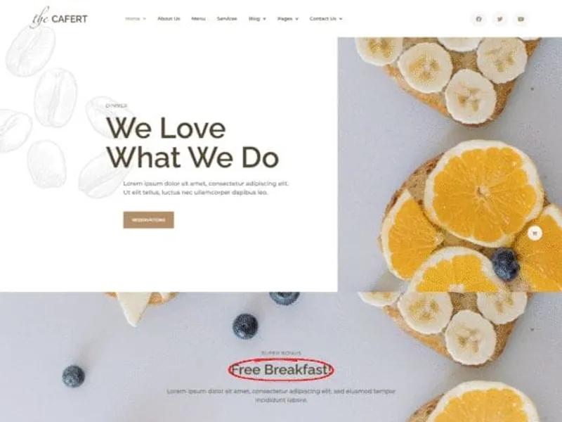 Cafert website screenshot