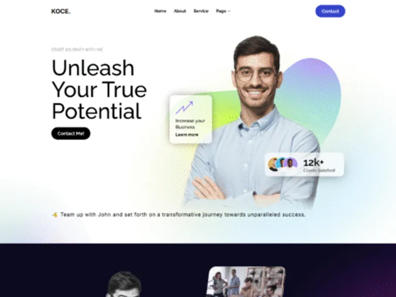Koce website screenshot