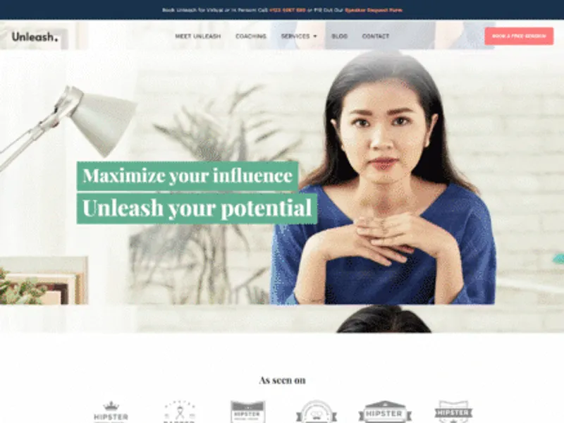 Unleash website screenshot