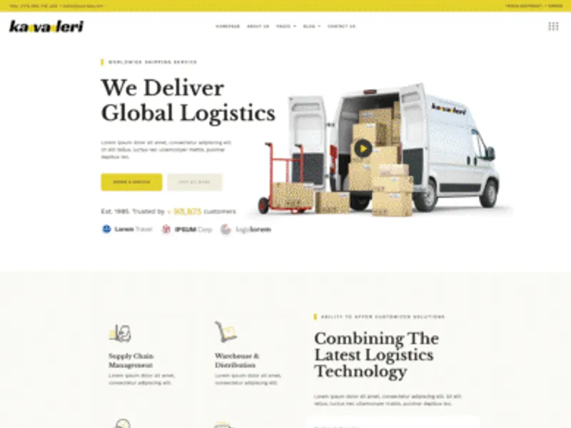 Kavaleri website screenshot