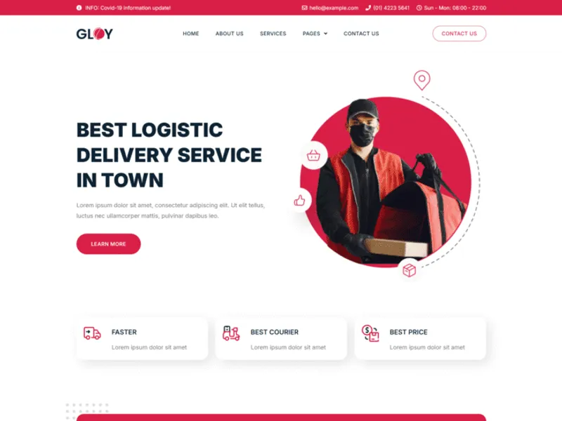 Gloy website screenshot