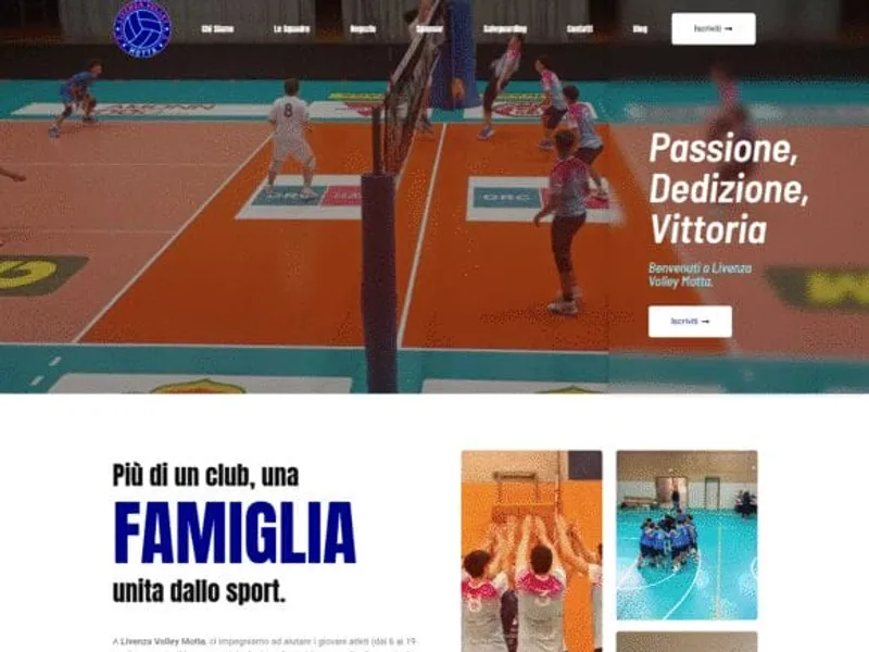 Livenza Volley Motta website screenshot