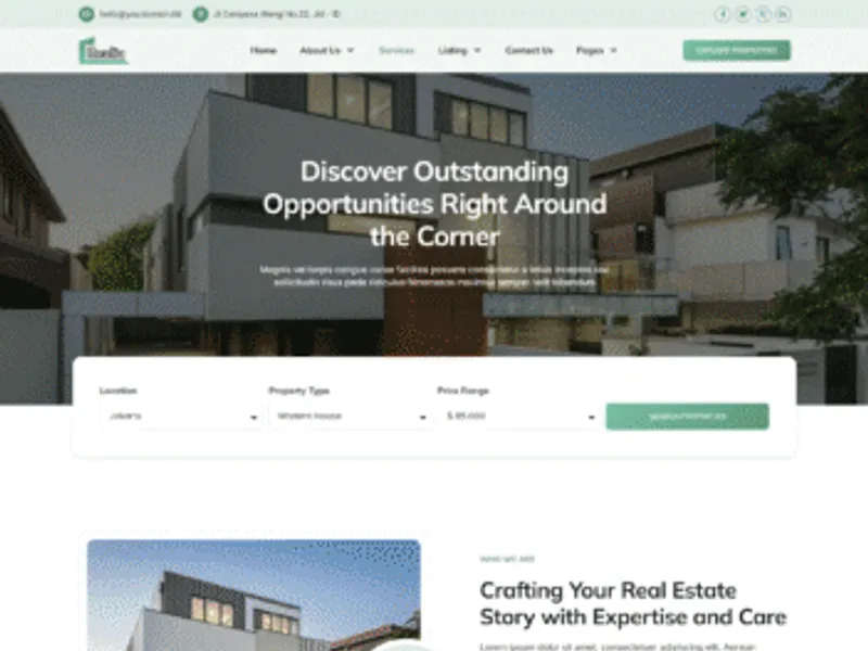 Realea website screenshot