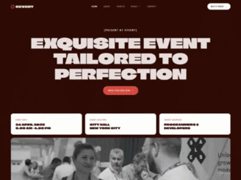 Revent website screenshot