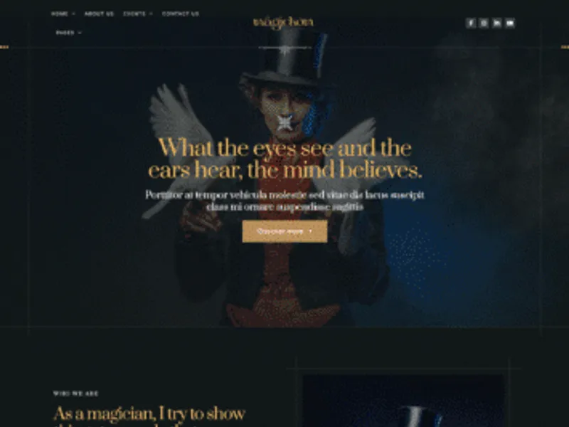 Magickom website screenshot