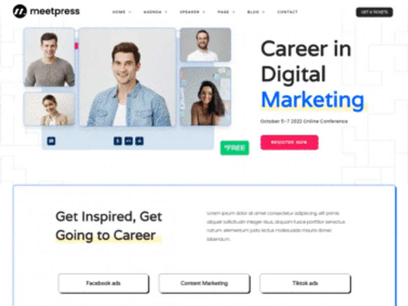 Meetpress website screenshot