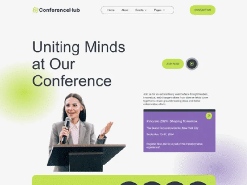 ConferenceHub website screenshot