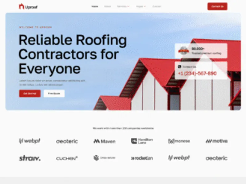 Uproof website screenshot