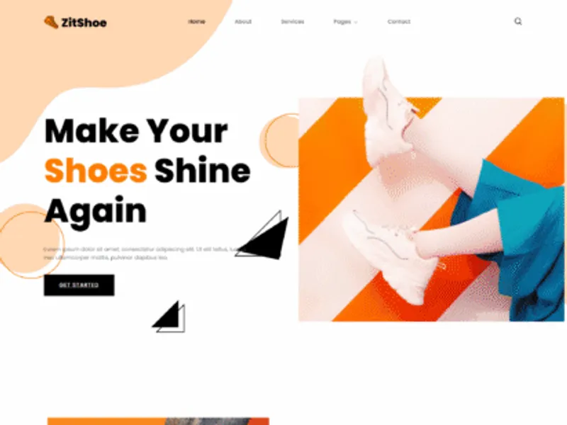 Zitshoe website screenshot