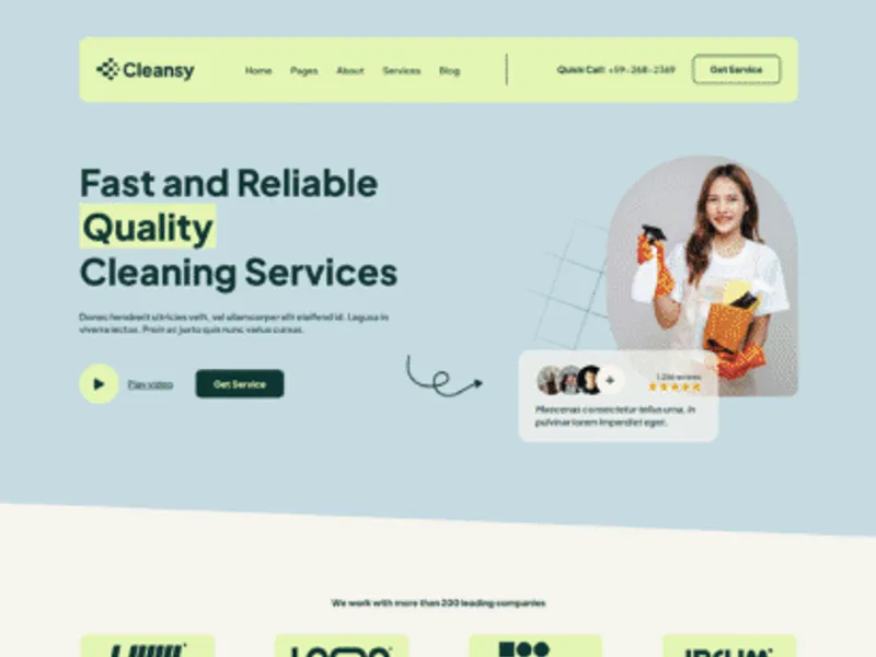 Cleansy website screenshot