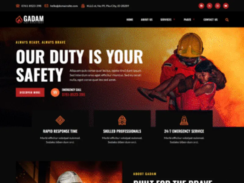 Gadam website screenshot