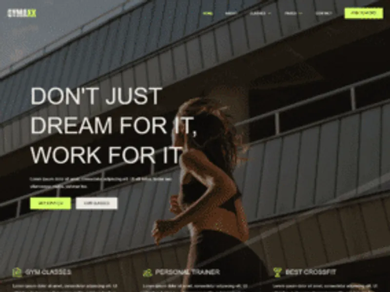 Gymaxx website screenshot