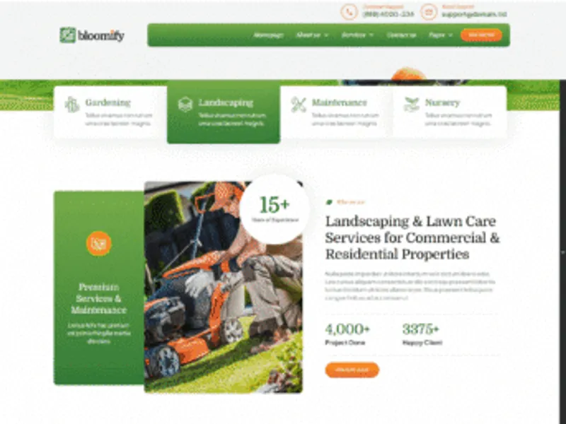 Bloomify website screenshot
