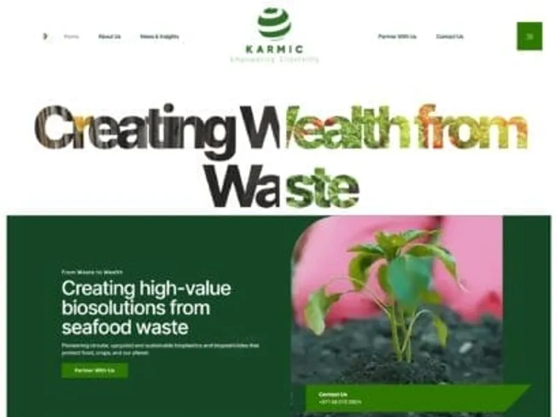 Karmic Global website screenshot