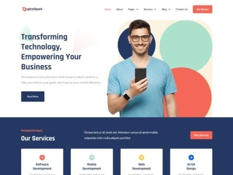 Digital Spark website screenshot