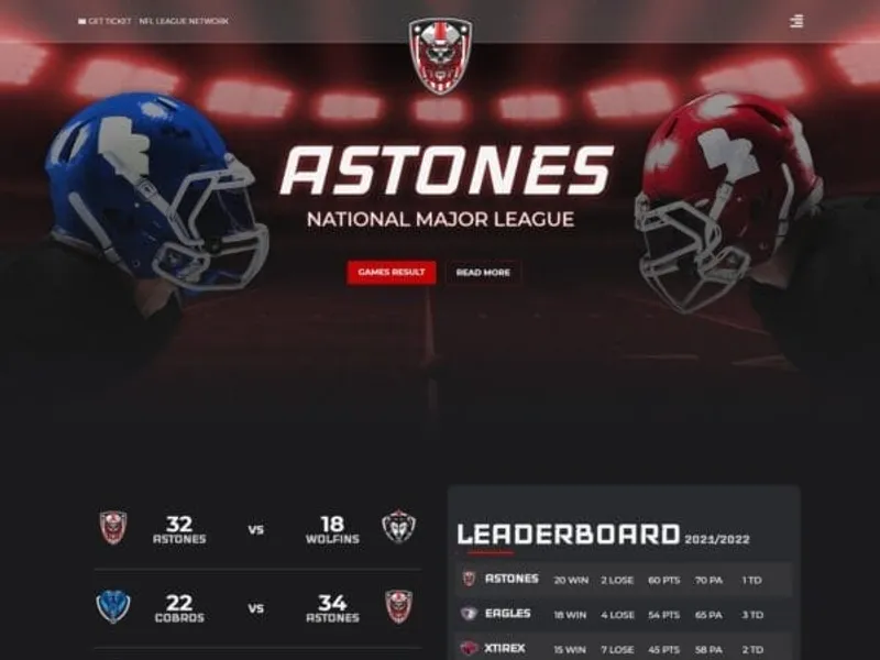 Astones website screenshot