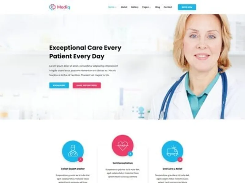 Mediq website screenshot