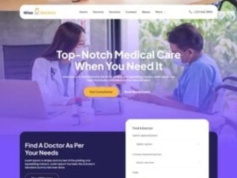 Wise Doctors website screenshot