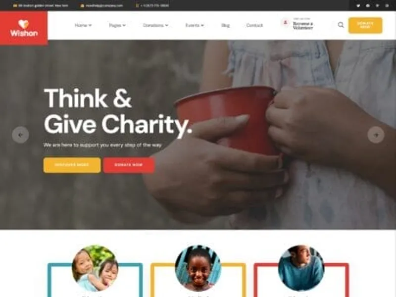 Wishon website screenshot