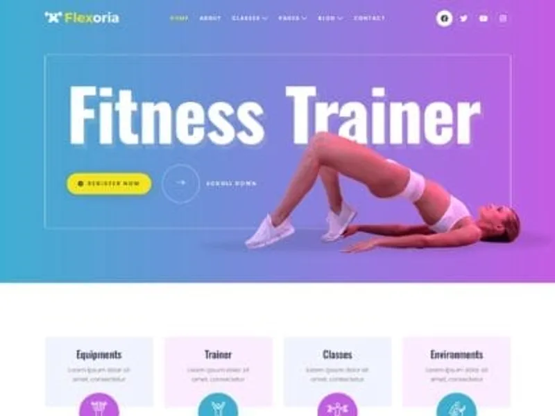 Flexoria website screenshot