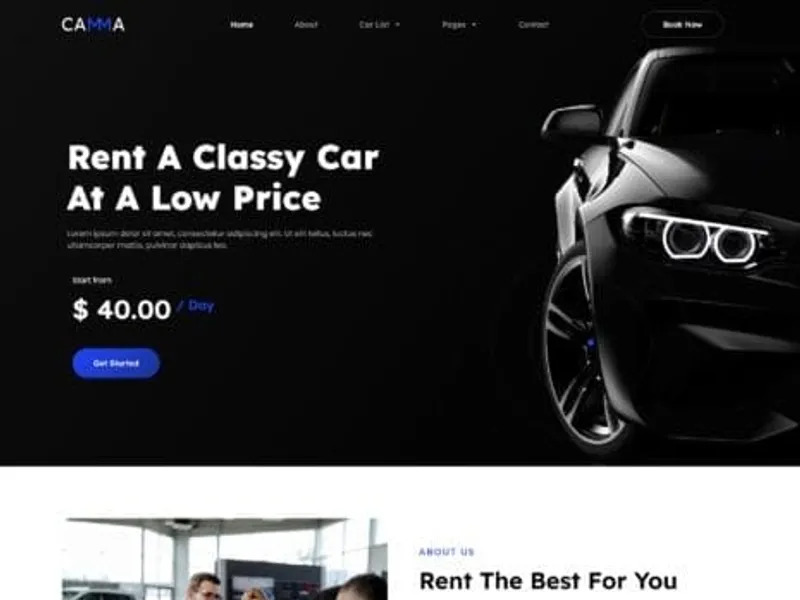 Camma website screenshot