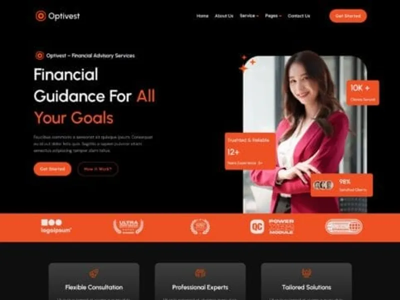 Optivest website screenshot