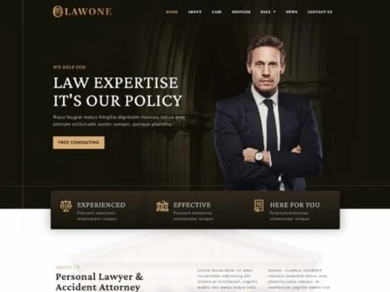 Lawone website screenshot