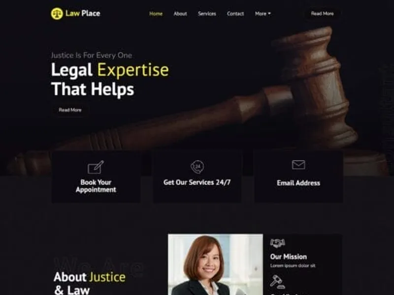 Law Place website screenshot