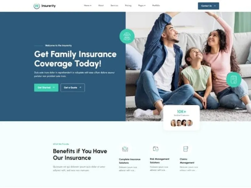 Insurerity website screenshot