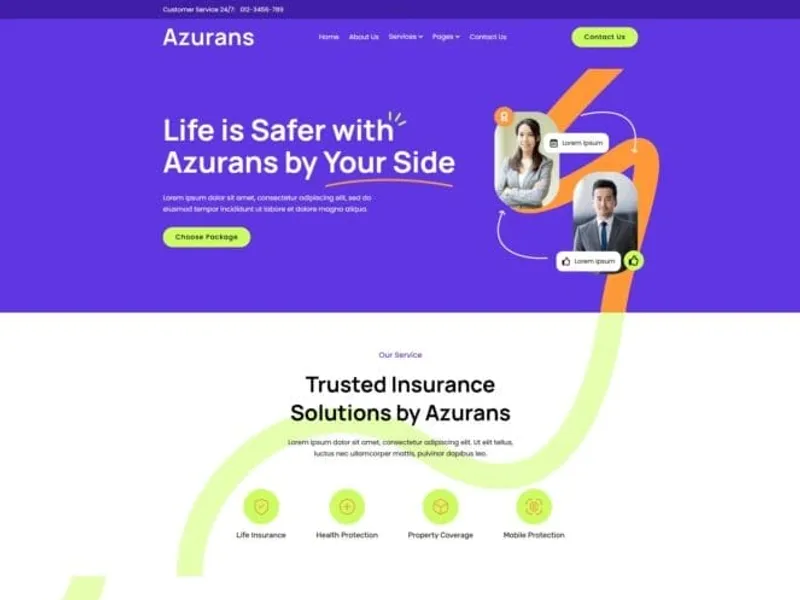 Azurans website screenshot
