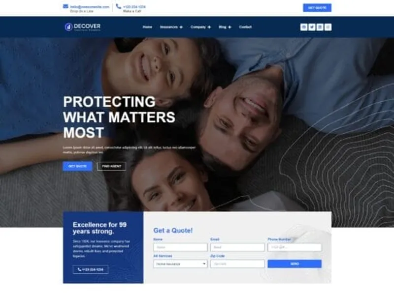 Decover website screenshot