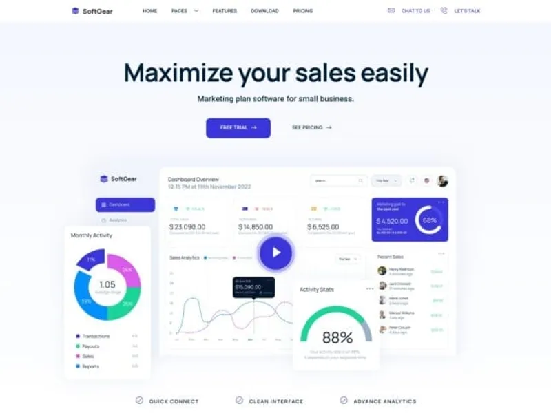 SoftGear website screenshot