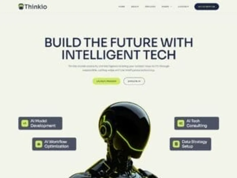 Thinkio – AI Agency & AI Solutions website screenshot