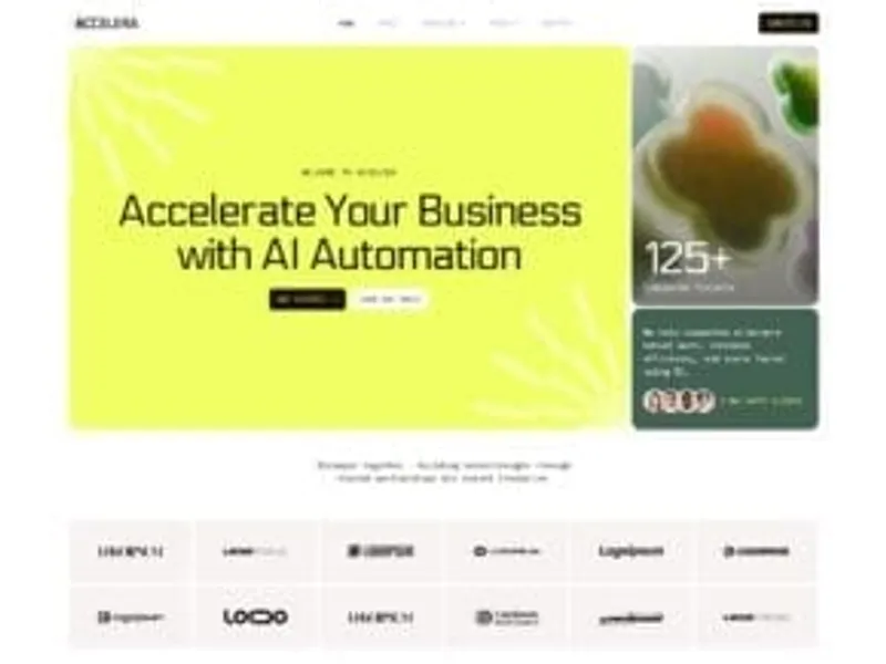 Accelera – AI Automation Agency website screenshot