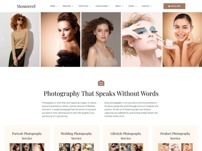 Memoreel website screenshot