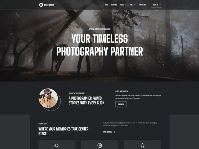 Lightlancer website screenshot